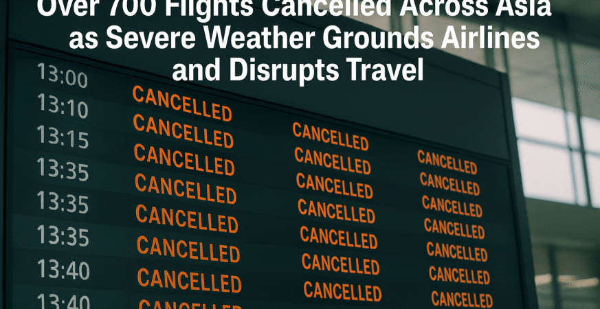 Over 700 Flights Cancelled Across Asia