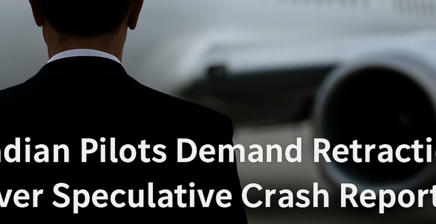 Indian Pilots Demand Apology Over Speculative Crash Reports
