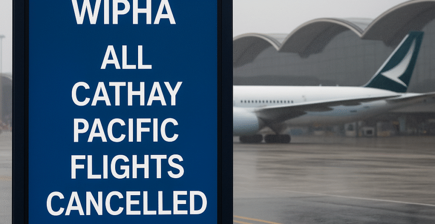Typhoon Wipha Grounds Flights at Hong Kong Airport