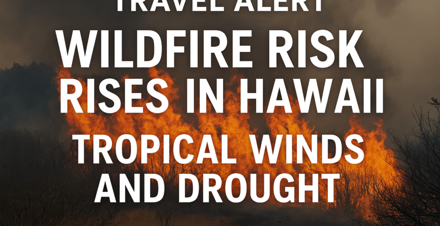 Wildfire Risk Rises in Hawaii Travel Alert Issued for Maui